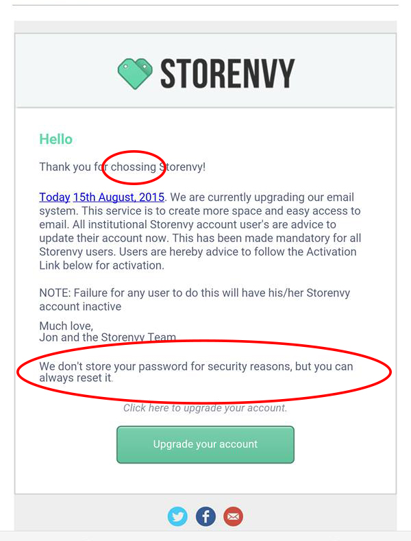 phishing email copy